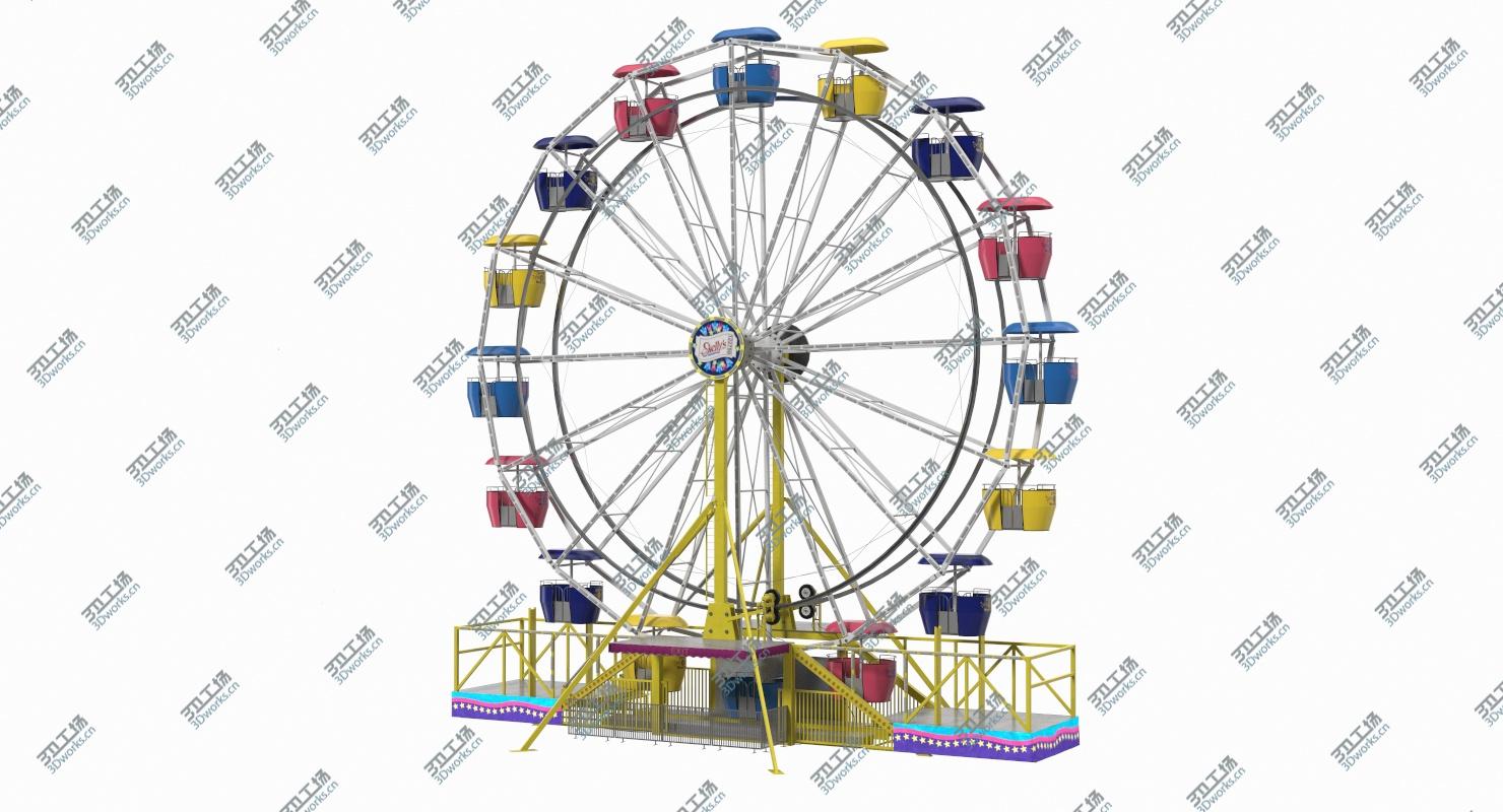 images/goods_img/202105073/Small Town Carnival Ferris Wheel Rigged 3D/3.jpg
